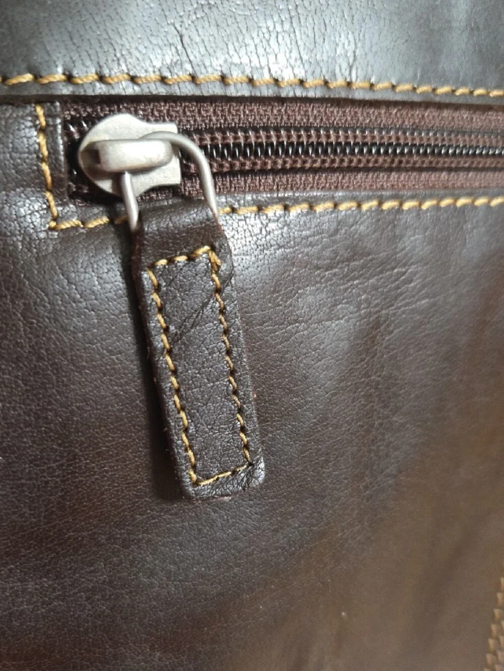 Jack Georges Sleek Dark Brown Leather Convertible Crossbody/Backpack  Bag